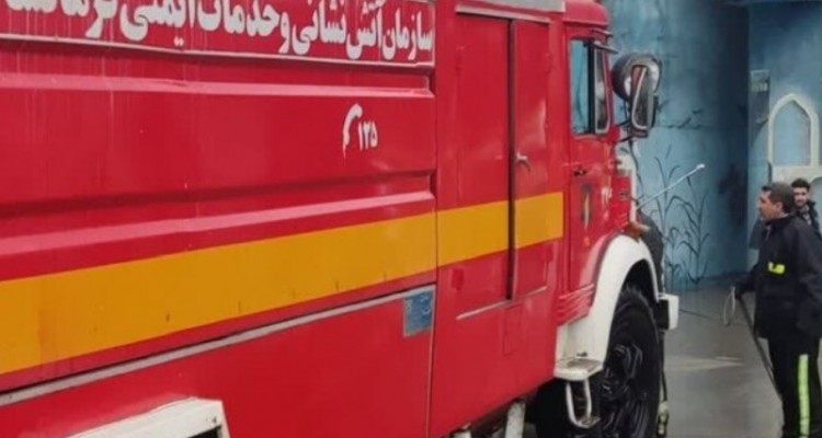 حریق سنگین فروشگاه لوازم ساختمانی در کرمانشاه مهار شد