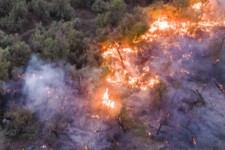 شعله‌ور شدن دوباره آتش در جنگل‌های «چله» و «حیدریه» گیلانغرب