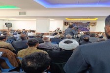 مراسم تکریم و معارفه مدیر جدید مدرسه علمیه امیرالمومنین(ع) شهرستان صحنه انجام شد