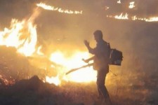 مهار آتش سوزی منطقه حفاظت شده بیستون