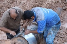 پایان تعمیرات ۲ خط انتقال آب در جوانرود