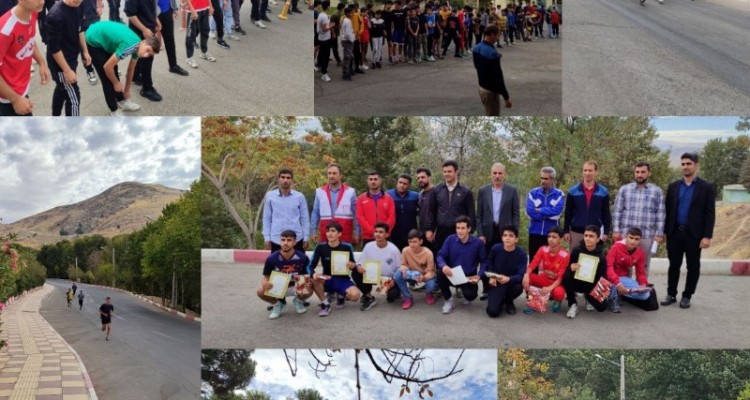 مسابقات دوی صحرانوردی دانش آموزی در صحنه برگزار شد