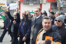 یوم الله ۲۲بهمن حضور پرشور مردم در شهرستان صحنه برگزار شد