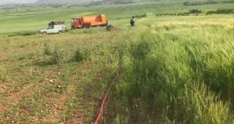 خط انتقال سه روستای بخش مرکزی صحنه تعمیر شد