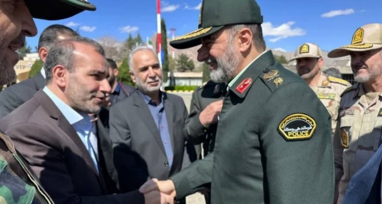 فرمانده نیروی انتظامی وارد کرمانشاه شد