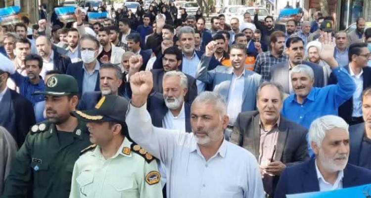 مردم شهرستان صحنه جنایت بیمارستان غزه حکوم کردند