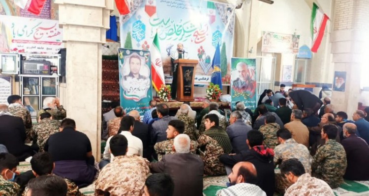 مراسم نمایش اقتدار بسیجیان در صحنه برگزار شد