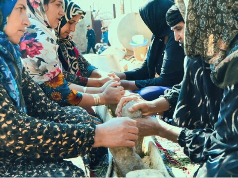 آیین سمنو پزان در روستای «کرتویج» صحنه برگزار میشود آیین سمنو پزان در روستای «کرتویج» صحنه برگزار میشود