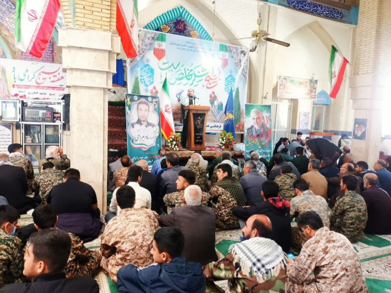 مراسم نمایش اقتدار بسیجیان در صحنه برگزار شد