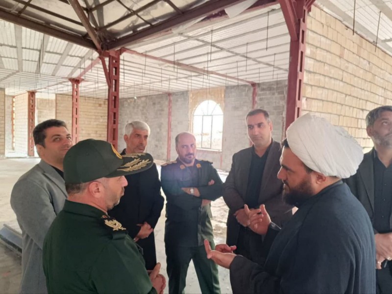 پروژه المان شهدای گمنام صحنه در حال انجام است