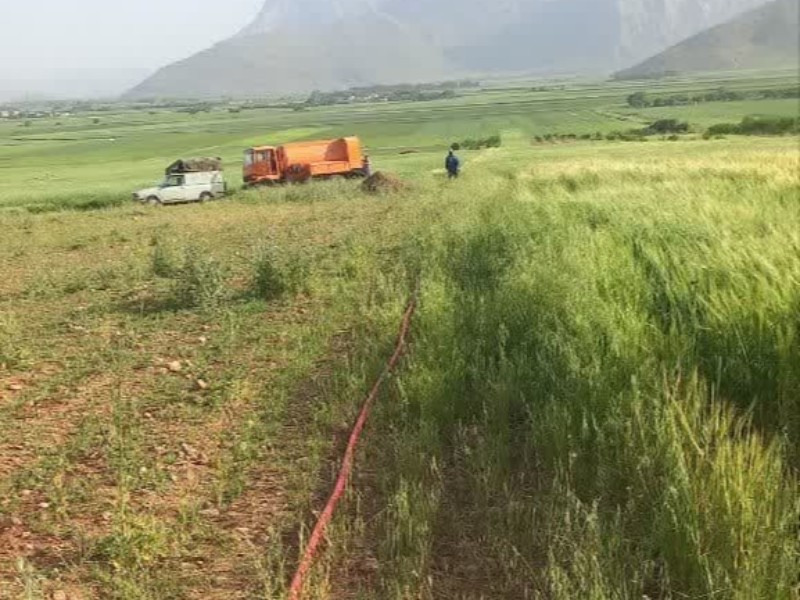 خط انتقال سه روستای بخش مرکزی صحنه تعمیر شد خط انتقال سه روستای بخش مرکزی صحنه تعمیر شد