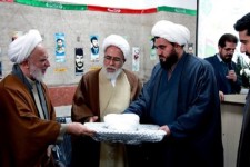 تصاویر/ آیین عمامه‌گذاری طلاب در شهرستان صحنه