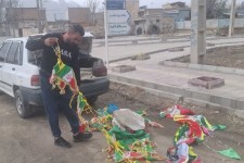 آذین بندی، فضاسازی و استقبال از دهه فجر انقلاب در روستاهای صحنه انجام شد