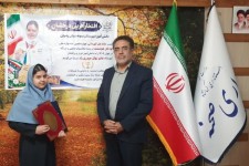 تجلیل فرماندار صحنه از افتخارآفرینی دانش‌آموز نخبه شهرستان در عرصه ملی
