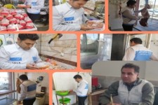 ۵۷ کیلوگرم انواع گوشت فاسد در صحنه امحا شد
