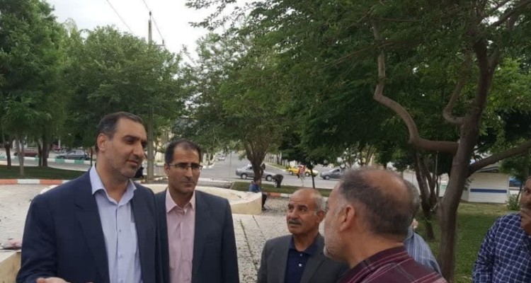 وضعیت پارک ها و بوستان های صحنه بررسی شد