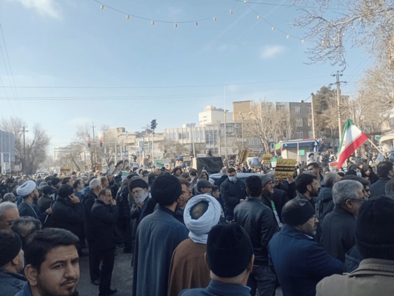 آغاز راهپیمایی کرمانشاهی‌ها در محکومیت اقدامات اغتشاشگران